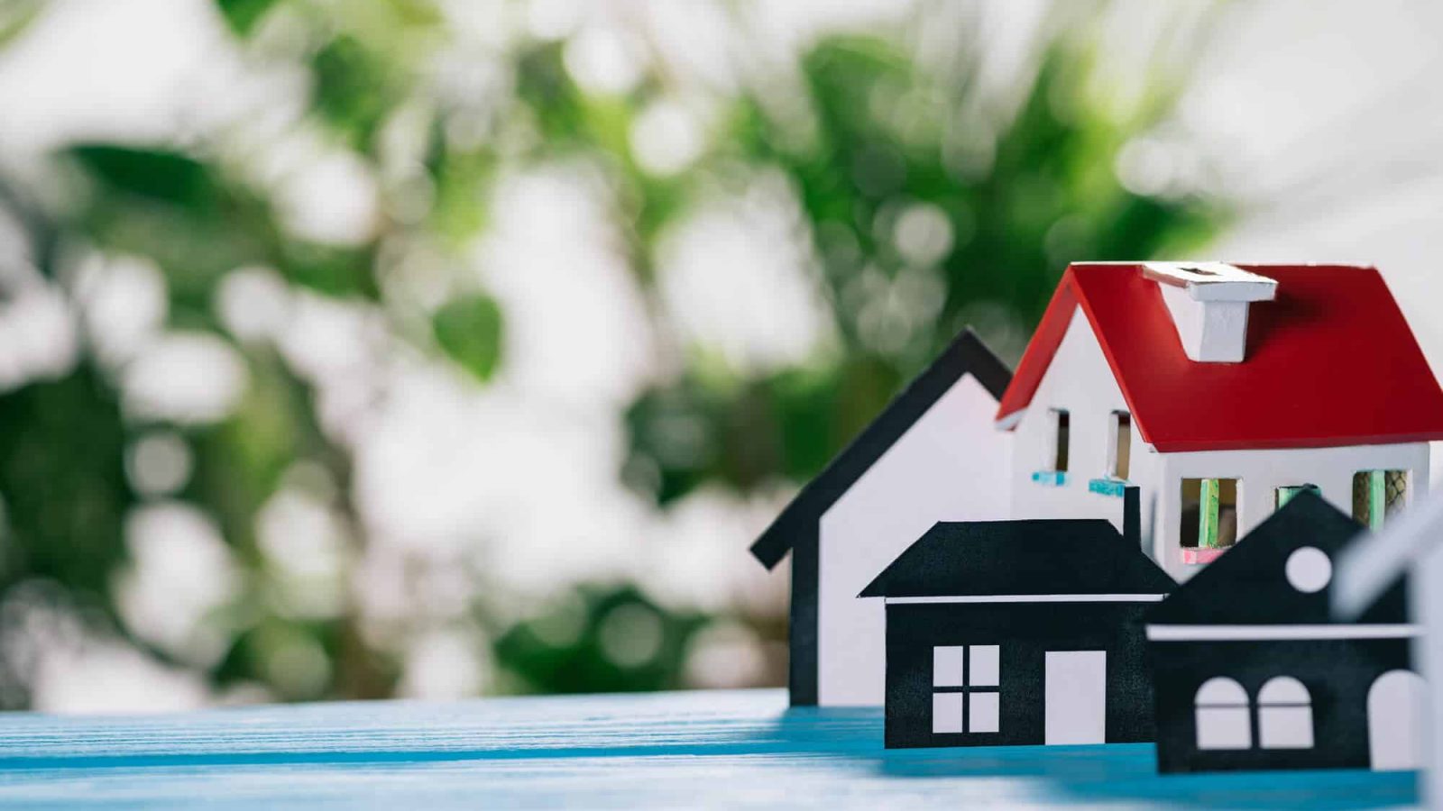 house model with blury background